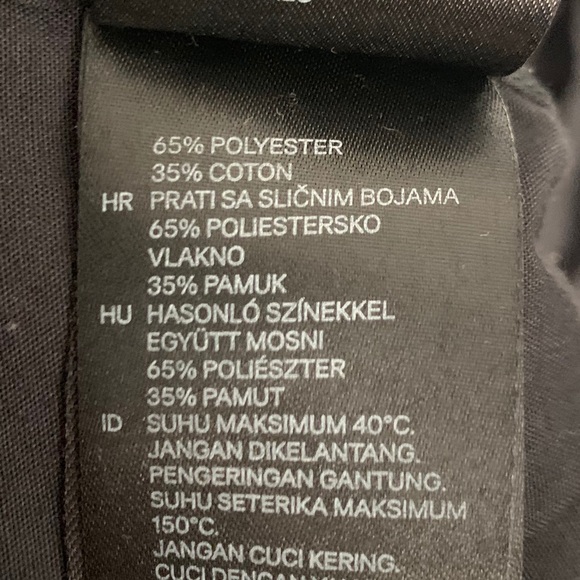 H&M Glasses Deco Slim Fit Dress Shirt Size Large - Picture 3 of 3